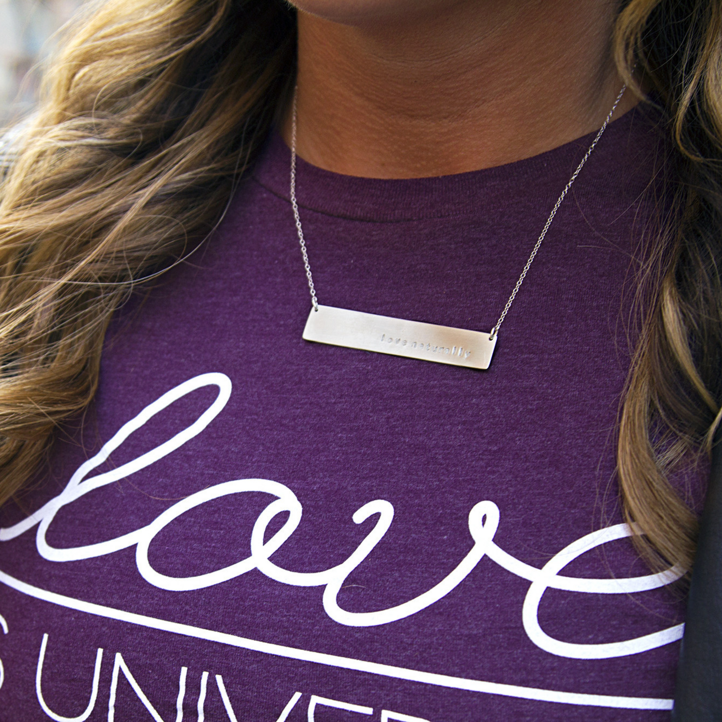 Love Naturally Long Bar Necklace