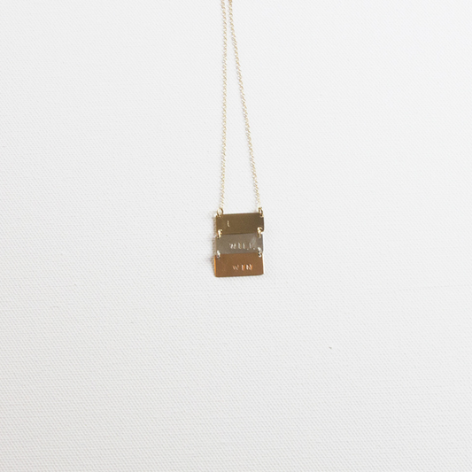 I Will Win Ladder Necklace